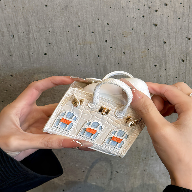 Mini business bag series Headphone case For Airpods Pro 2 3 2 1 Case key pouch car key holder keychain wallet Holds small items - Image 3