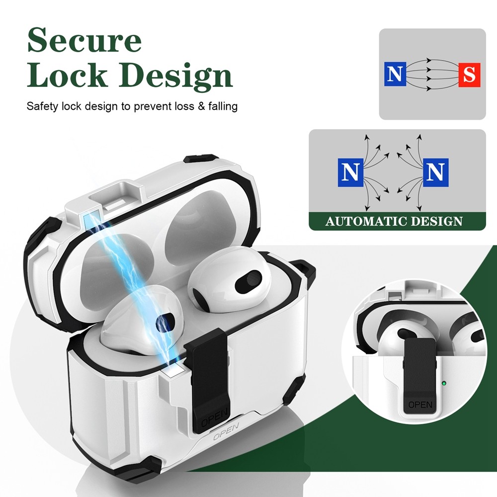 【Only Case】Magnetic Shockproof Luxury Anti Scratch Armor Case for Airpods Pro3 4 ANC Skin Earphone Casing AirPod 2 Gen Case AirPod 4ANC Case AirPods 3/Pro Pro2 Cover - Image 2