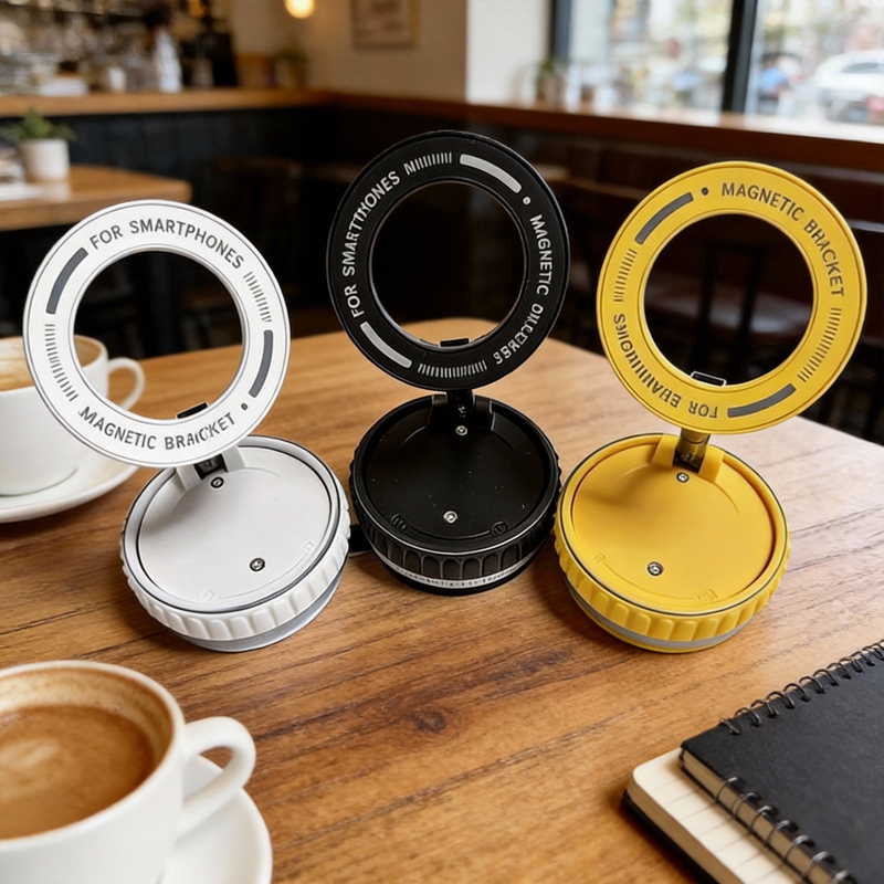 Universal Foldable Magnetic Vacuum Adsorption Phone Holder 360° Rotating Stable Car Mount - Image 4