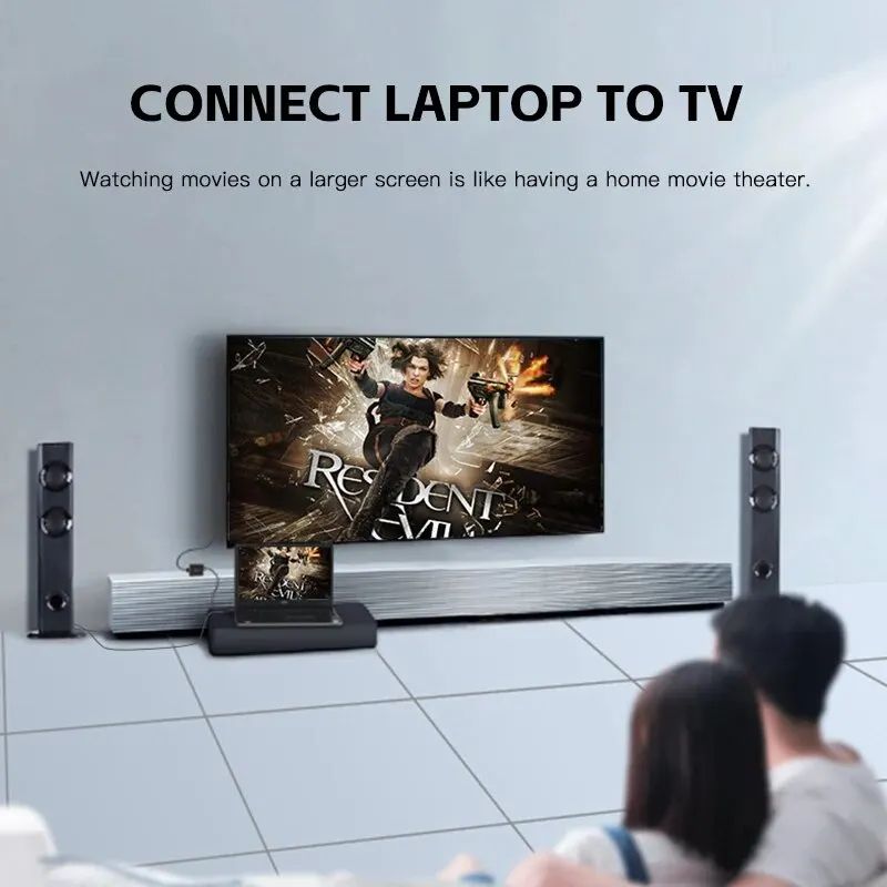 VGA to HDMI 1080P HD Converter Video Audio Adapter for Computer Laptop TV Projector HIFI - Image 2