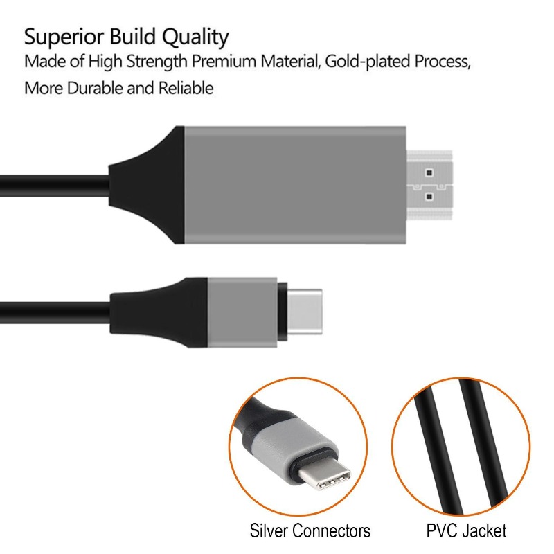4K 30hz Extend Adapter USB 3.1 USB-C to HDTV Cable for Macbook Pc Monitor Stable Connection - Image 3