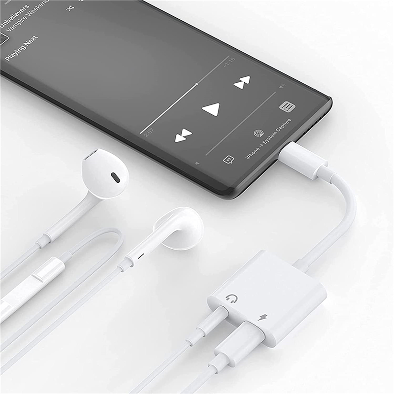 USB C to 3.5mm Jack Audio Charger Splitter 2-in-1 20W for Huawei Mate 30 Pro Xiaomi Samsung S20 - Image 3