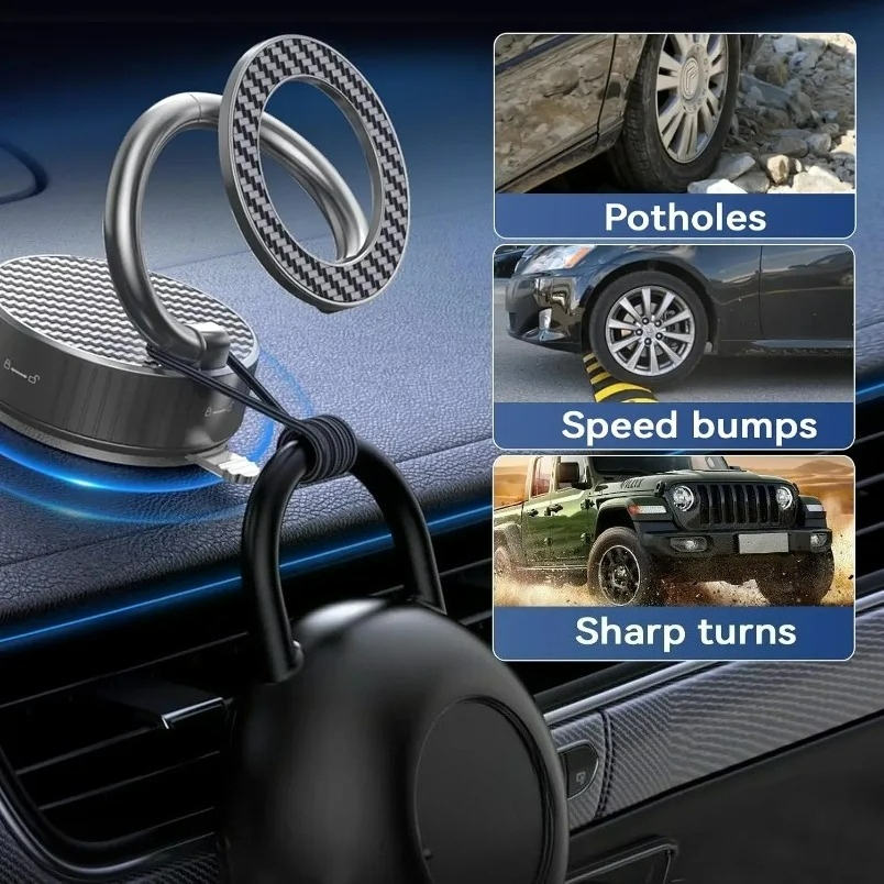 Universal Magnetic Phone Car Holder Vacuum Foldable Vacuum Suction Stand for Car Gym Mirror Shower - Image 3