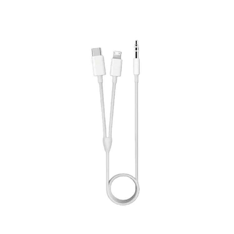 2-in-1 USB-C & L to 3.5mm AUX Audio Cable Converter for Speakers & Smartphones - Image 3