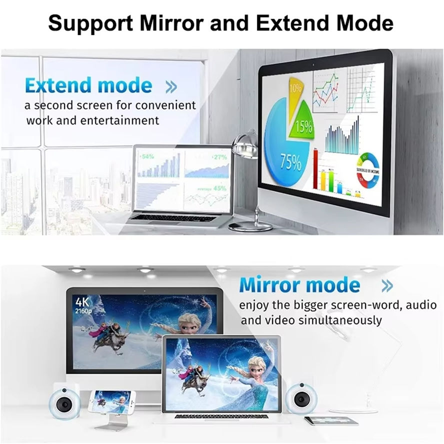 Mini DisplayPort to HDMI Adapter Thunderbolt 2 to HDMI 1080P Converter for MacBook Air Pro Surface Laptop - Image 2