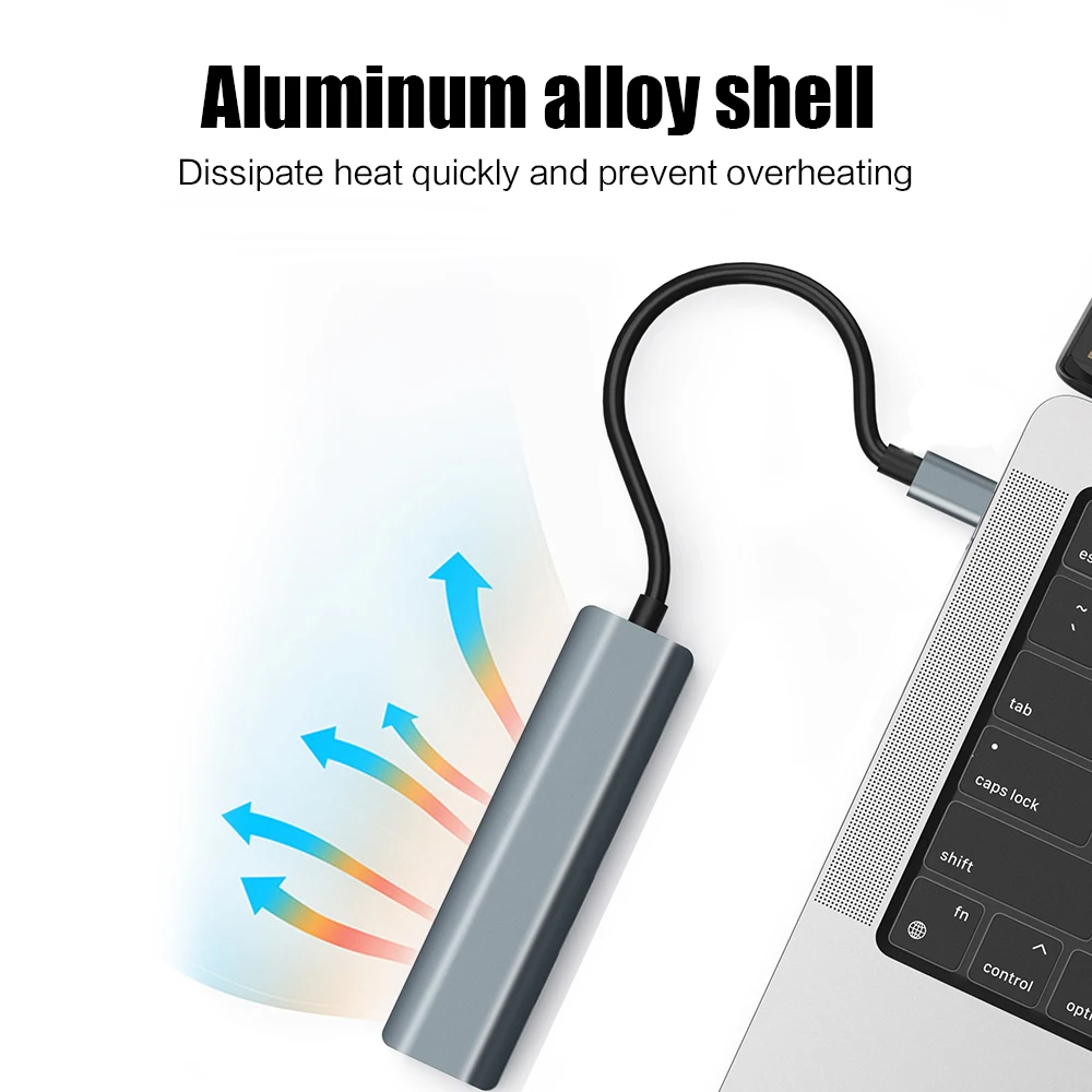 Premium 7-in-1 /4-in-1 Type-C HUB HDMI Memory Card Reader USB C Docking Station for MacBook PC - Image 3
