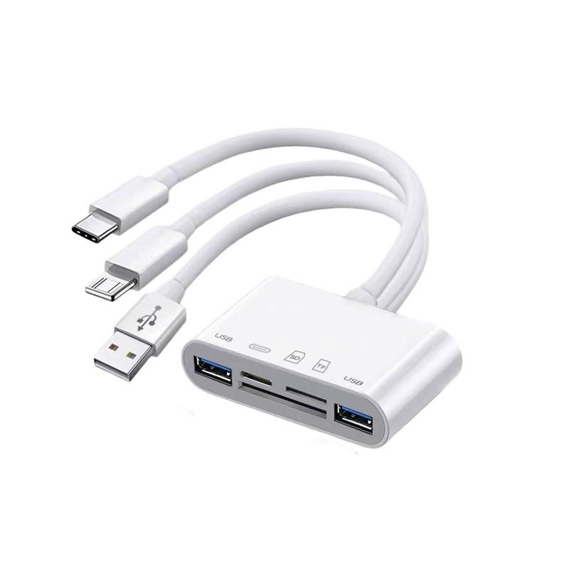 TF SD Card Reader USB Hub Type C Adapter Lighting 3 in 5 Universal For iPhone iPad Macbook Laptop USB2.0 - Image 2