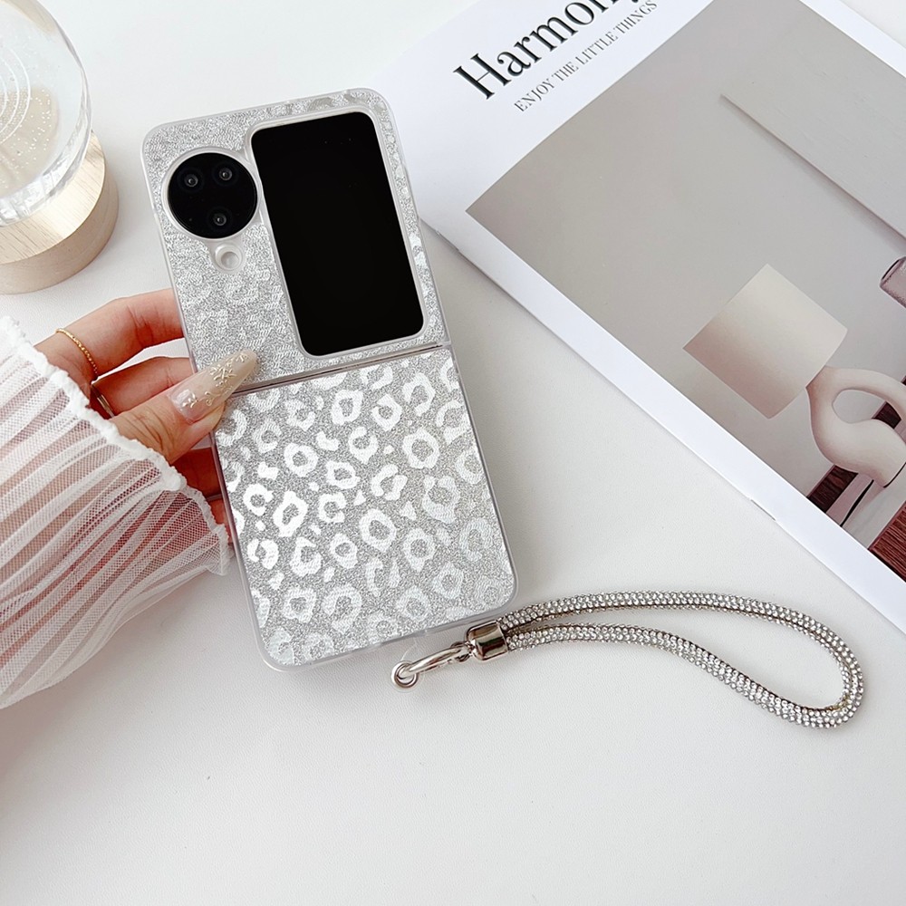 Fashion Luxury for OPPO Find N3 N2 Flip Case Dust Proof Silver N3Flip N2Flip Lanyard Phone Casing - Image 3