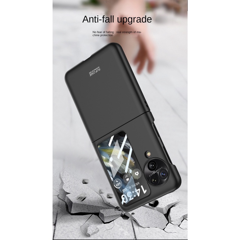 Couple With Camera Cover Flip 360 Full Casing for OPPO Find N3 Flip Classic PC N3Flip Screen Protector Included Phone Case - Image 2