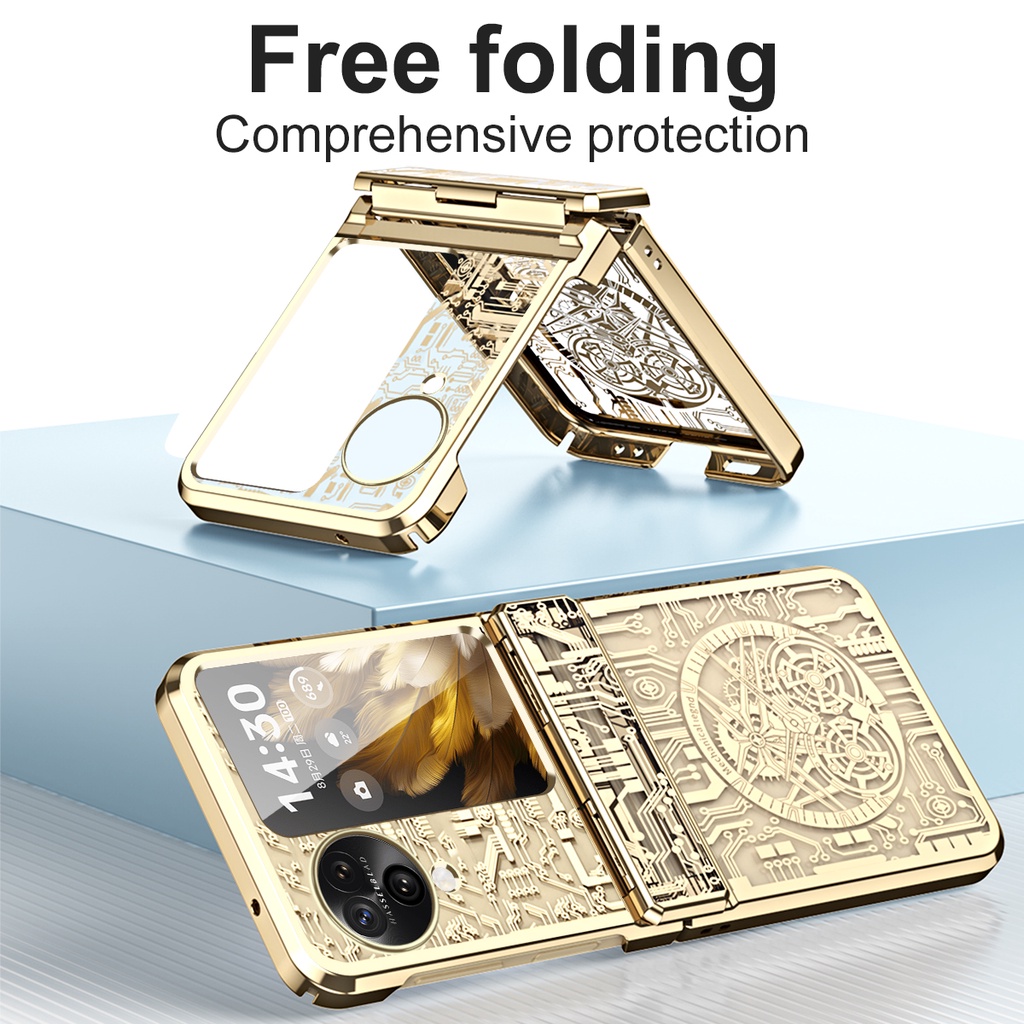 Luxury Electroplated Casing for OPPO Find N3 Flip N2 Flip Trendy Design Shiny N3Flip N2Flip Premium Phone Case - Image 3