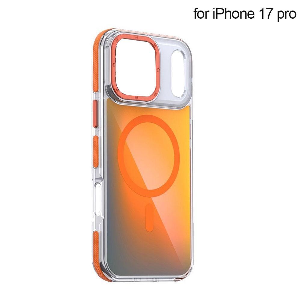 for iphone 17/Pro/Pro Max Colorful Gradient Magnetic Phone Case Anti Slip Border Full Protective Cover - Image 3