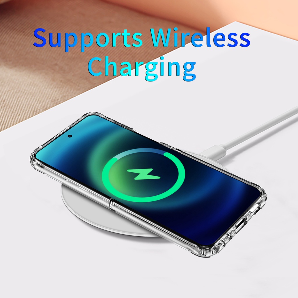 Clear Bumper Wireless Charging Durable Casing Z Flip 6 Zflip 5 7FE Transparent for Samsung Galaxy Z Flip6 Flip5 Phone Case