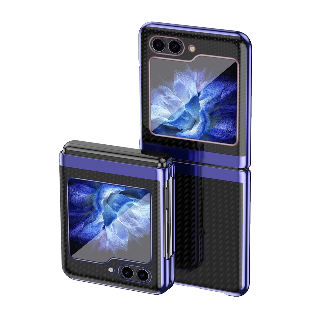 Transparent Hard Casing for Samsung Galaxy Z Flip7FE Flip6 Flip5 Electroplated PC Samsung Z Flip 6 5 Flip Z 5 Protection Phone Case - Image 3