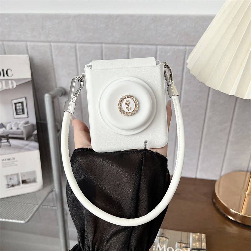Luxury Foldable Case Z Flip7 Flip Z7 Classic for Samsung Galaxy Z Flip 7 With Bracket Phone Casing