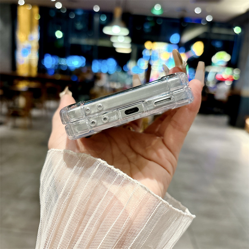 Fashion Wireless Charging Magnetic Ins Shockproof Case Z Fold 7 6 5 4 Soft TPU Trendy Design for Samsung Galaxy Z Fold7 Fold6 Fold5 Back Phone Casing - Image 2