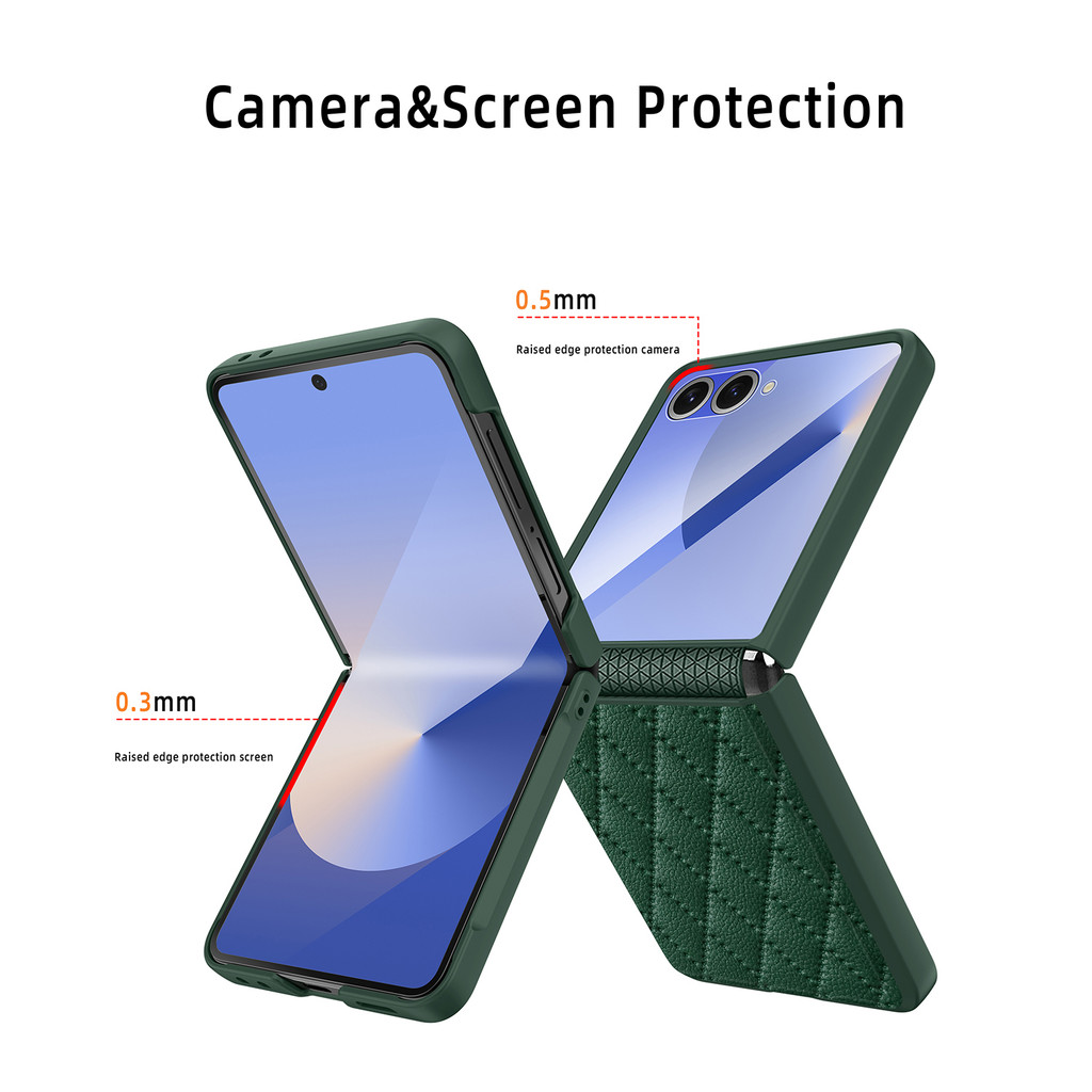 Luxury Simple for Samsung Galaxy Z Flip 7 Case Trendy Design Anti-DROP Camera Protection Classic Z Flip7 Flip Z7 Back Phone Casing - Image 2