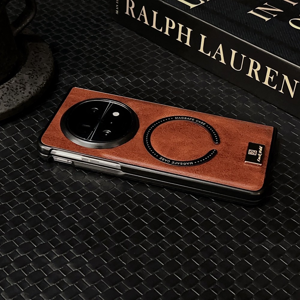 Shockproof Luxury Casing for OPPO Find N5 Elegant Magnetic PU Leather Classic N5 Premium Phone Case