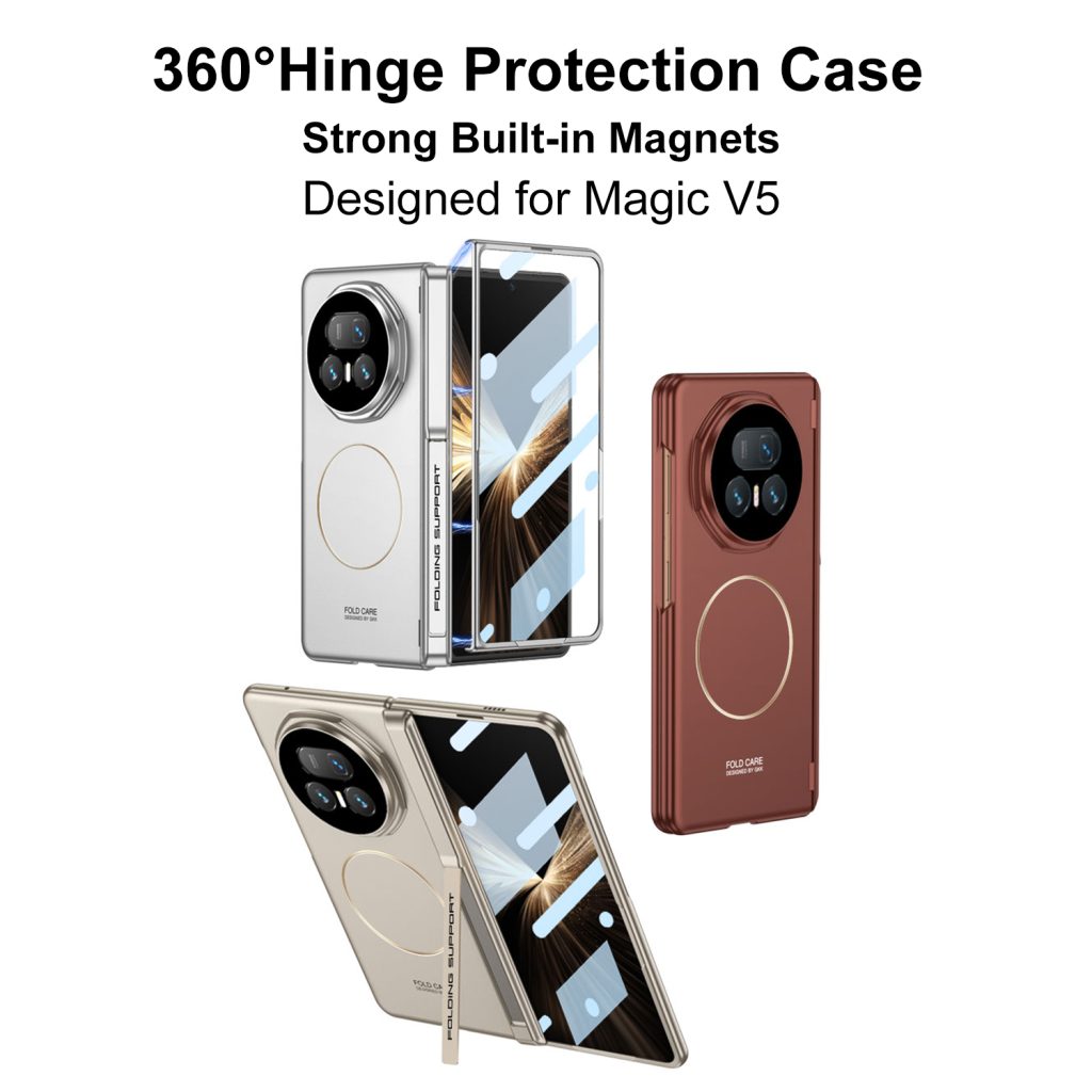Rotating Hinge Protector Case for Honor Magic V5 Full Body Protection Shell