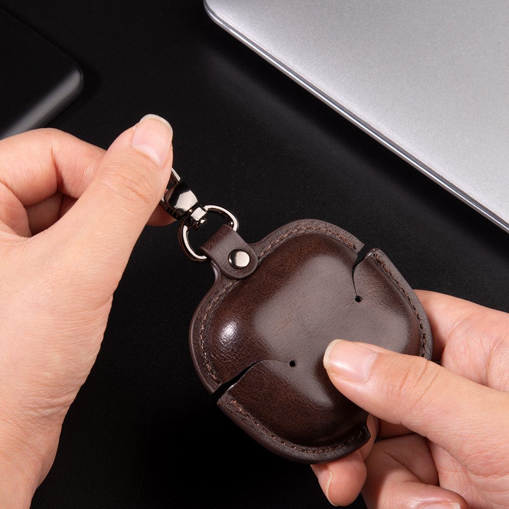 Retro PU Leather Case For AirPods 4 ANC Business Earphone Cases For AirPod Pro3 Pro 3 Pro2 Case AirPods 3 Cover Headset Shell With Hook - Image 3