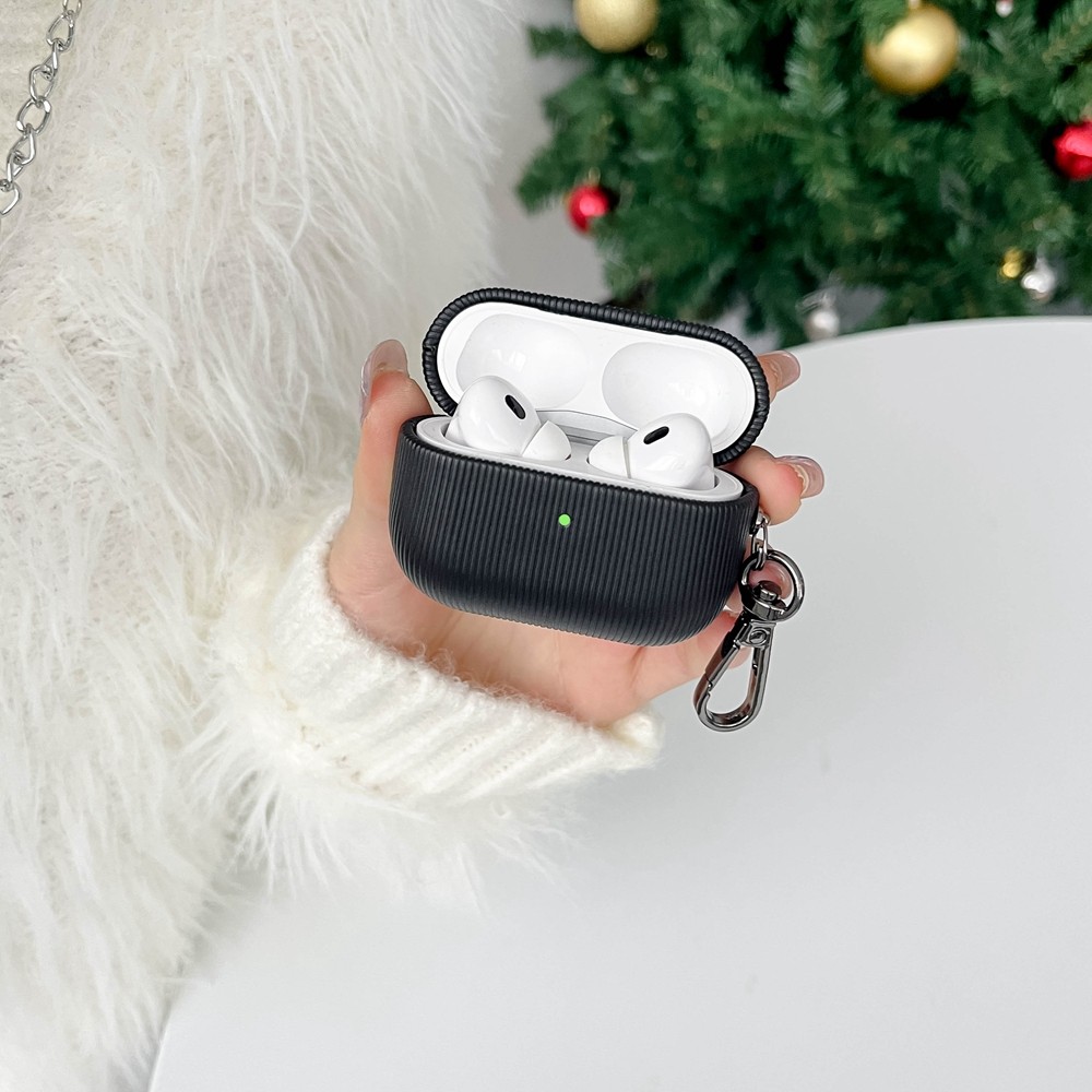 For Airpods Pro3 Case Airpods 4/4ANC Luxury Simplicity Vertical Stripes Bluetooth Earphone Cover Airpods3 Fundas Airpod Pro2 Cover