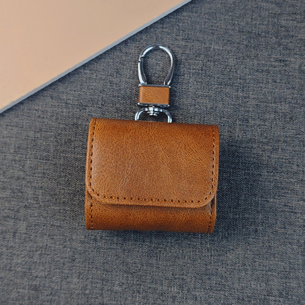 For AirPods Pro3 4 Leather protective case Metal buckle design earphone case for AirPods Pro/Pro2 Bluetooth earphone case - Image 2