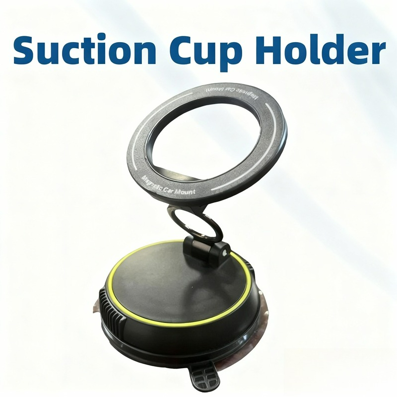 360° Rotate Adjustable Vacuum Magnetic Phone Bracket Foldable Car Mount with Suction Cup Navigation Stand Holder - Image 6