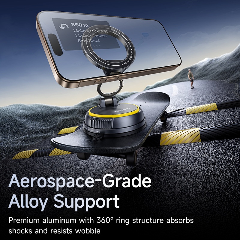 Vacuum Magnet Car Phone Mount 360° Rotating Adjustable Foldable Suction Cup Navigation Adsorption Stand Holder - Image 6