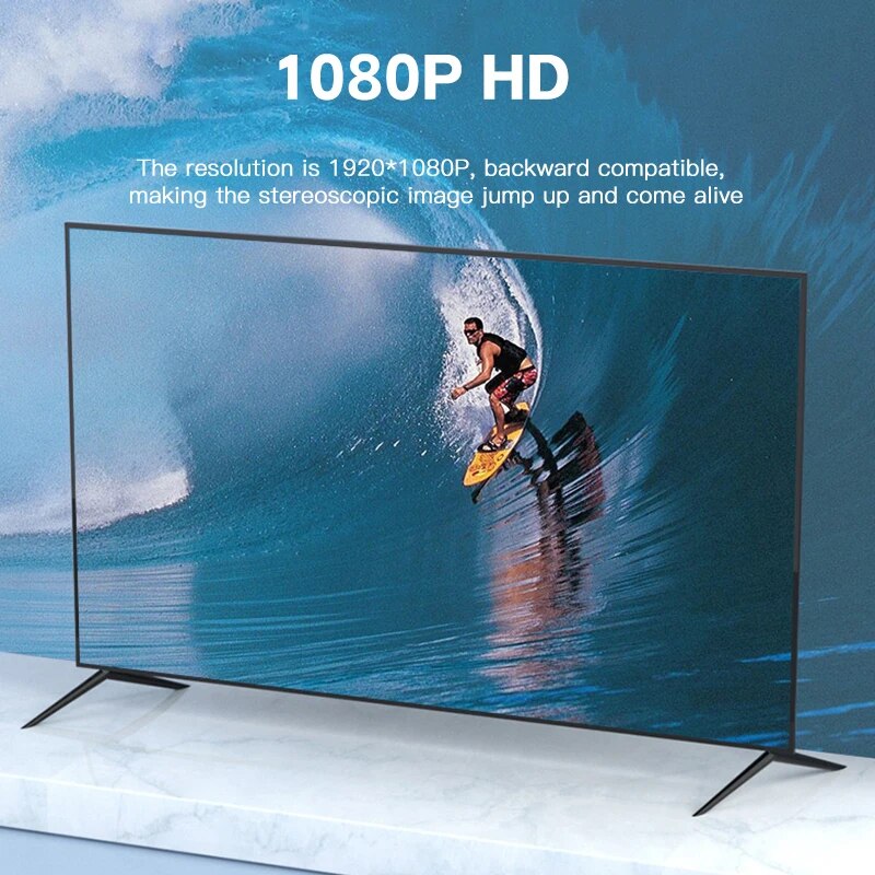 VGA to HDMI 1080P HD Converter Video Audio Adapter for Computer Laptop TV Projector HIFI - Image 3