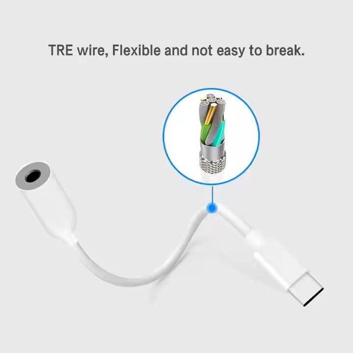 USB C to 3.5mm Headphone Adapter with PD 3.0 Fast Charge for Samsung S24 S23 - Image 2