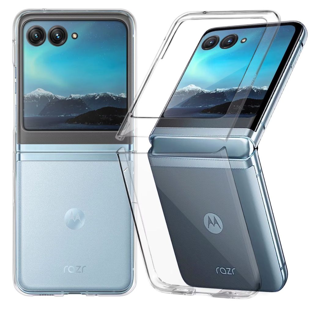Clear Slim Hard PC Phone Case for Motorola MOTO Razr 60 Transparent Protective Back Cover