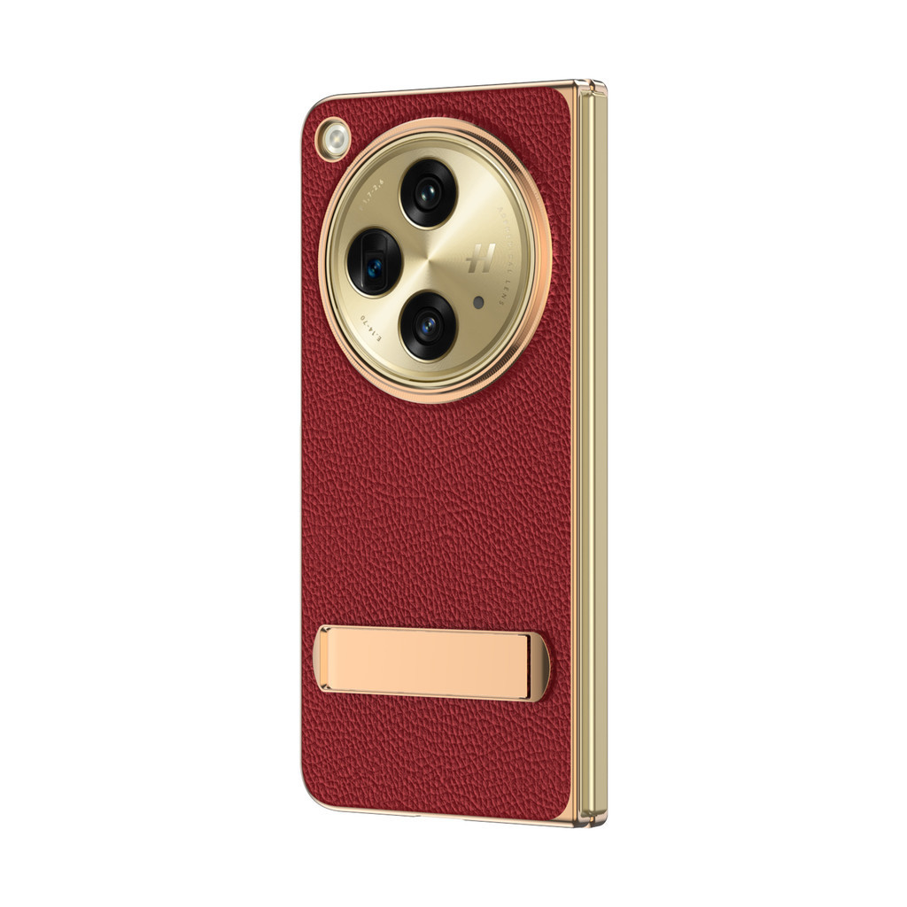 Luxury Bumper Simple Anti-DROP Electroplated Casing for OPPO Find N3 Ins Hard PC Classic N3 With Bracket Phone Case - Image 2