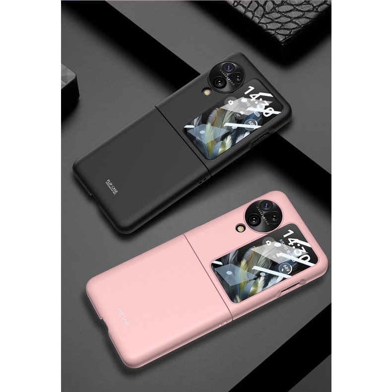 Couple With Camera Cover Flip 360 Full Casing for OPPO Find N3 Flip Classic PC N3Flip Screen Protector Included Phone Case
