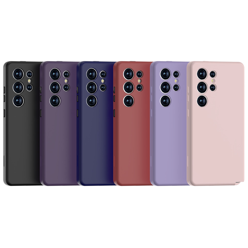 Purplish Blue Plain Simple Casing for Samsung Galaxy S25 Ultra S25U Durable Anti-DROP S25 S25Plus Premium Phone Case - Image 3
