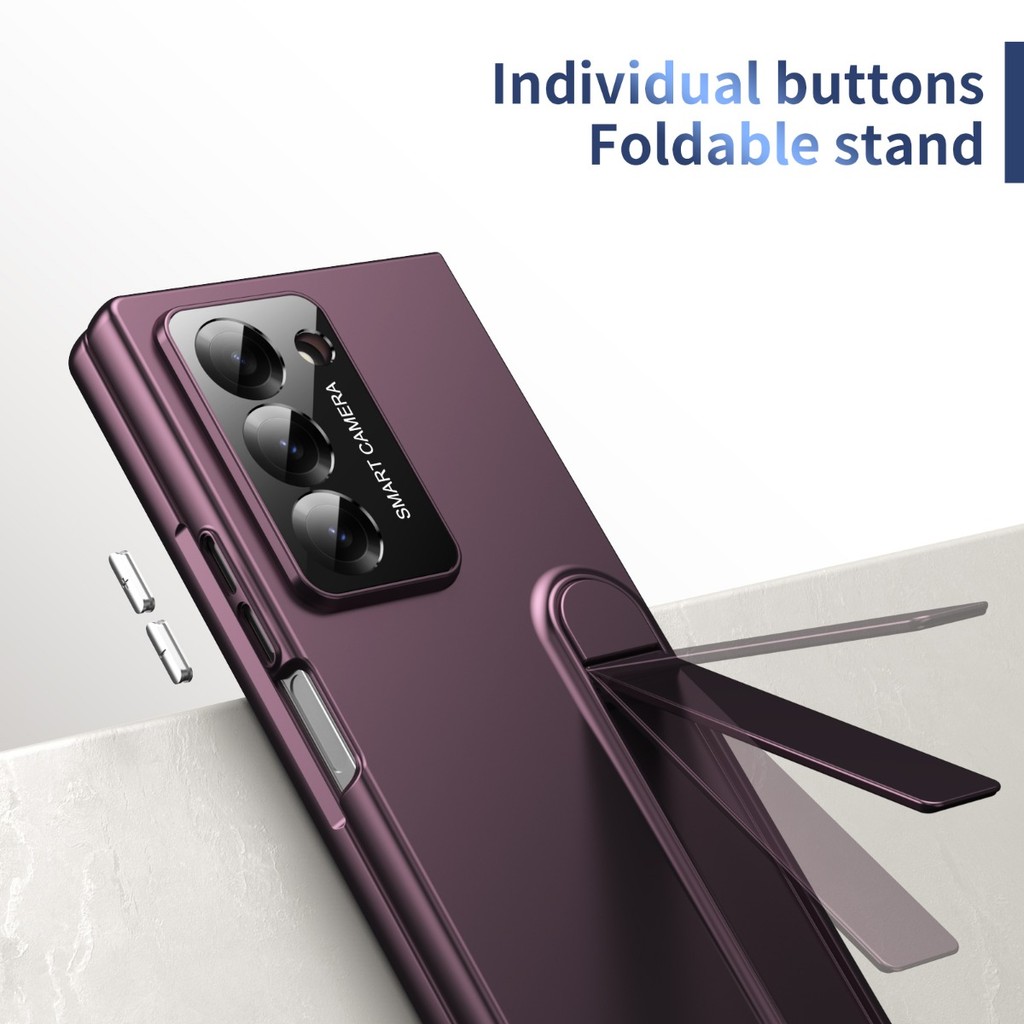 Lens Protector Matte Holder Casing for Samsung Galaxy Z Fold7 Fold6 Z Fold5 Fold4 Unique Design Ultra Thin Hard PC Z Fold 7 6 5 4 3 Screen Glass Film Phone Case - Image 2