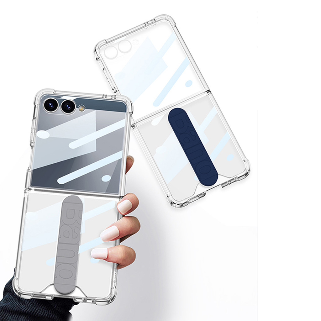 Airbag Cushion Simple Elegant Case Z Flip7 Flip Z7 Translucent for Samsung Galaxy Z Flip 7 Holder Phone Casing - Image 2