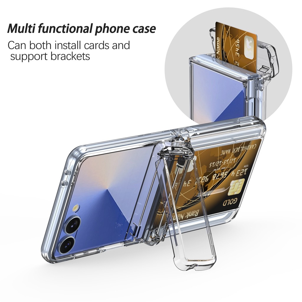 Bumper Anti-fingerprint for Samsung Galaxy Z Flip 7 Case Fashion Design Classic Z Flip7 Flip Z7 With Card Slot Phone Casing