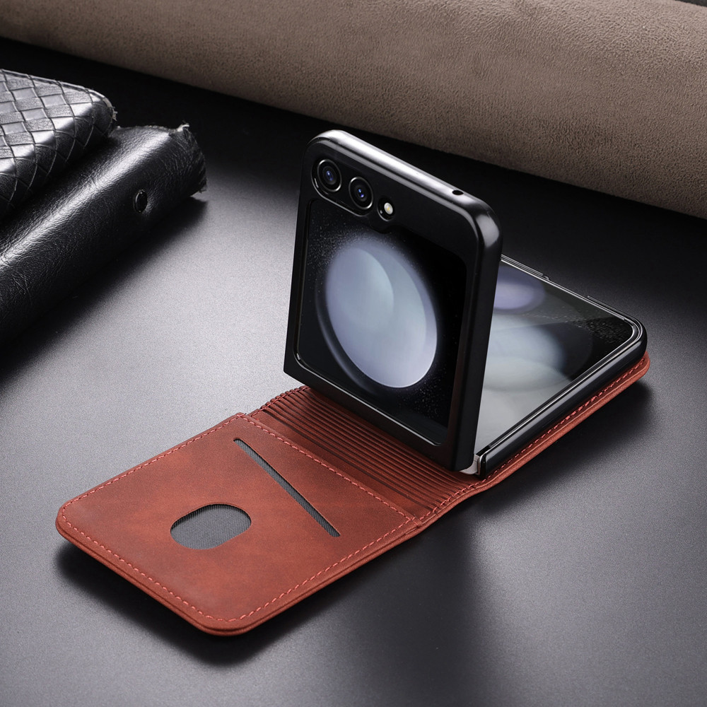 For Samsung Galaxy Z Flip 7 6 5 4 3 Anti-DROP Case Creative Design Classic Z Flip7FE 5 4 With Card Slot Cover - Image 3