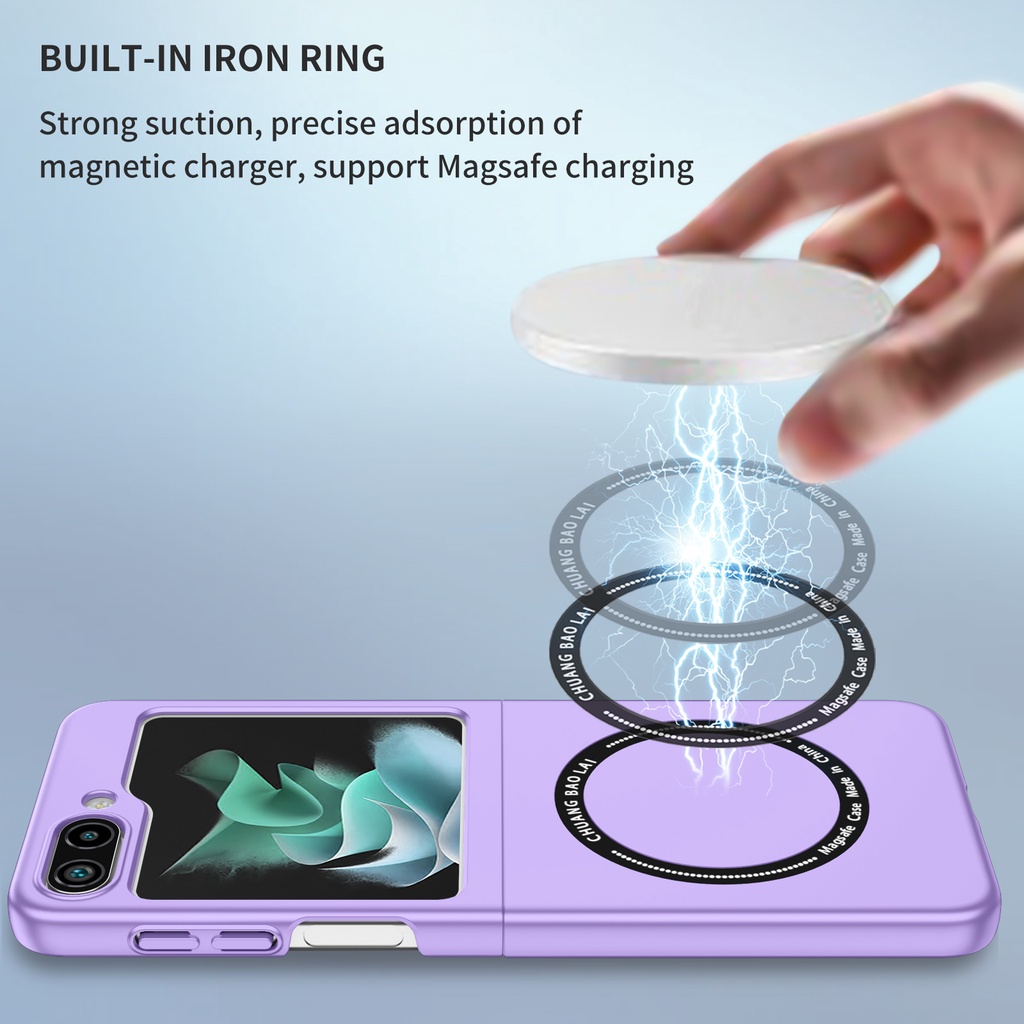 Luxury Magnetic Casing for Samsung Galaxy Z Flip 5 Foldable Z Flip5 Flip Z 5 Back Phone Case