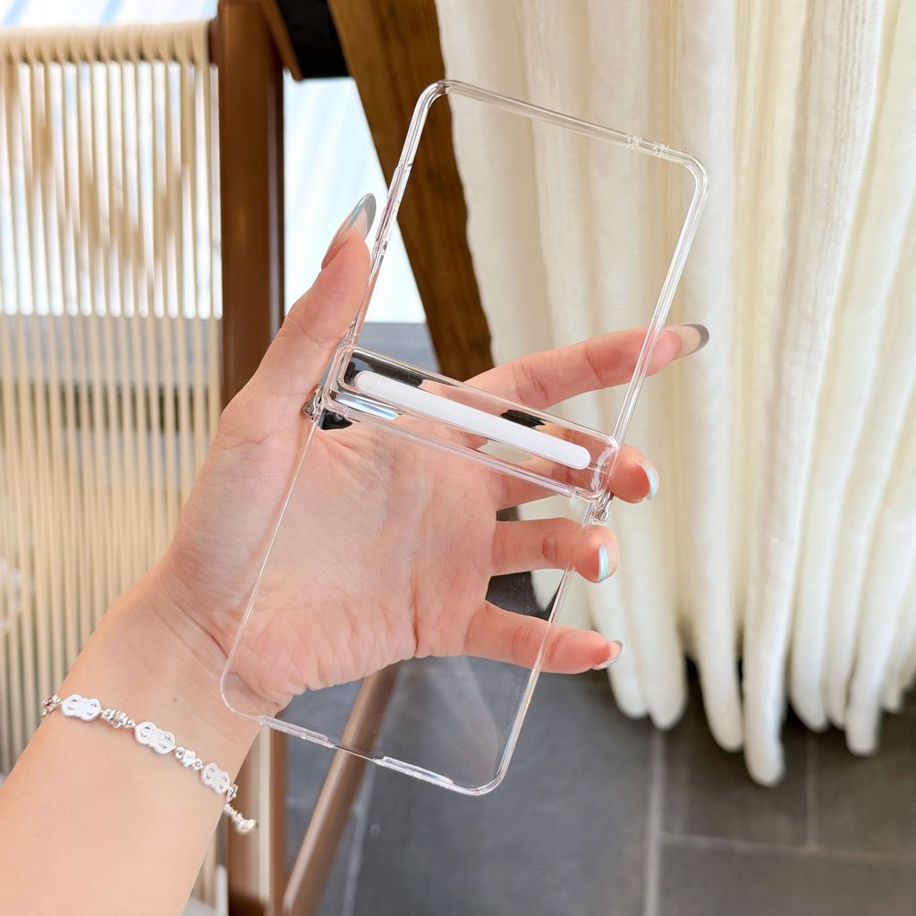 Transparent Hard PC Hinge Protection For Magnetic Phone Case For Samsung for Galaxy Z Flip 7 5G 2025 Sockproof Cover - Image 2