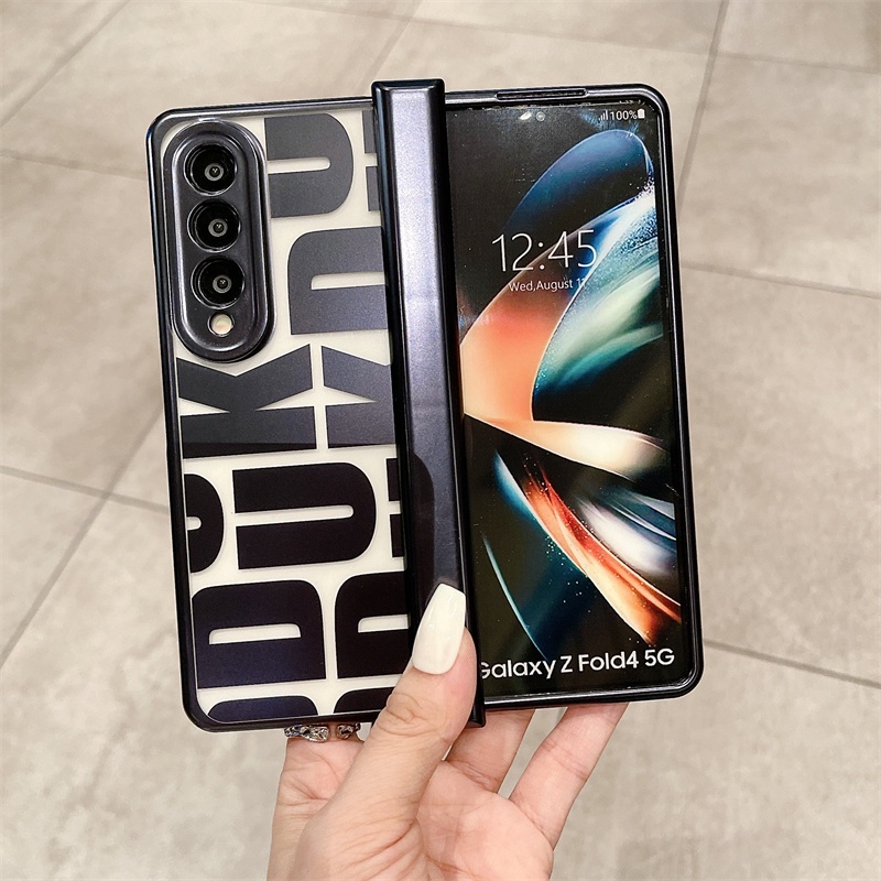 Luxury Bumper Plain Casing for Samsung Galaxy Z Fold 7 6 5 4 Premium Samsung Z Fold7 Fold6 Fold5 Fold4 Protection Phone Case