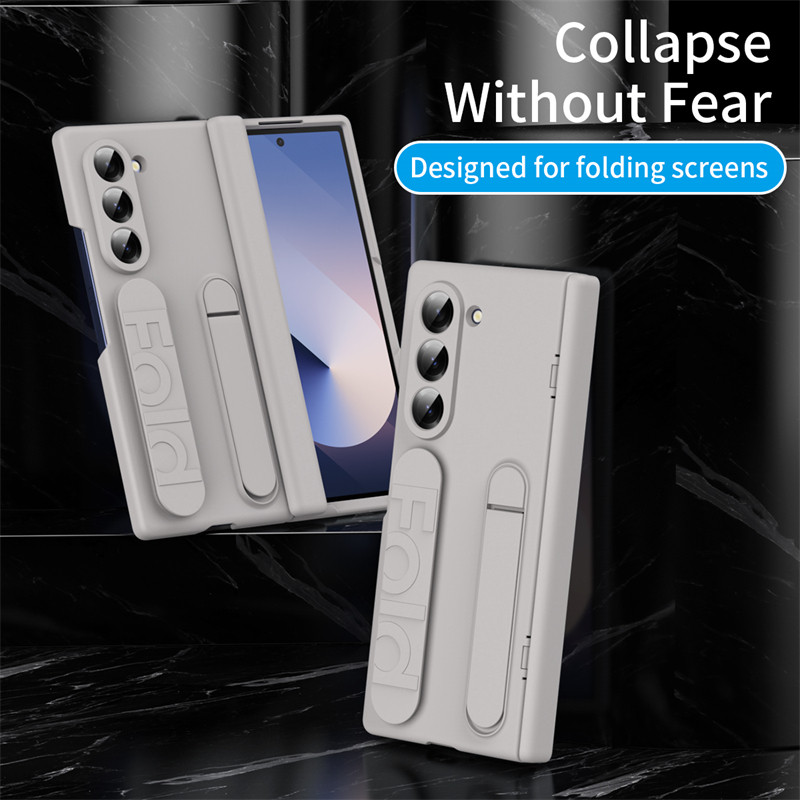 Simple Anti-DROP Casing for Samsung Galaxy Z Fold7 Fold6 Z Fold5 Fold4 Foldable Hard PC Z Fold 7 6 5 4 Holder Phone Case - Image 3