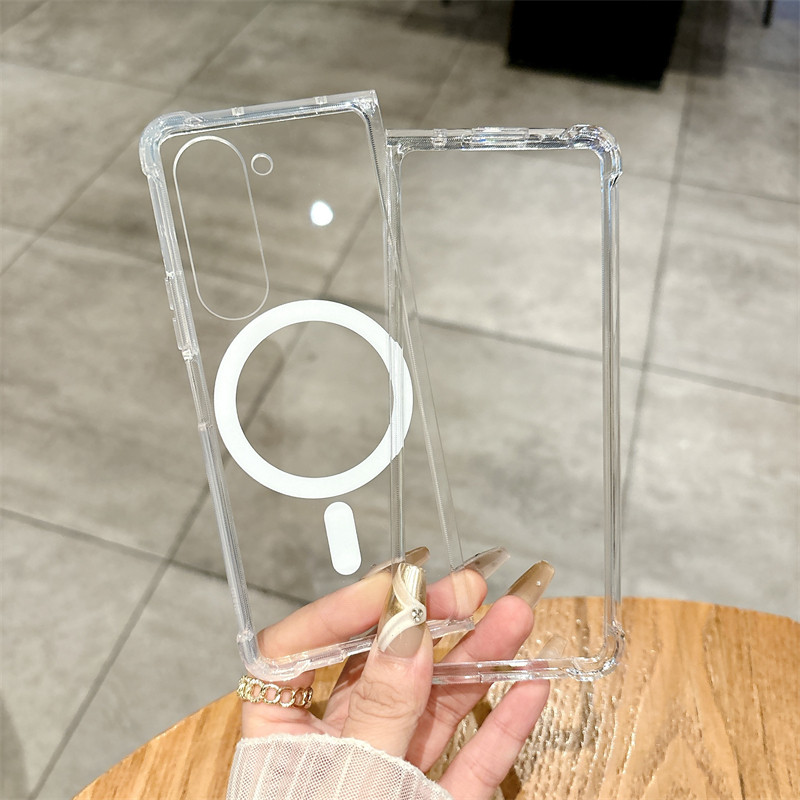 Fashion Wireless Charging Magnetic Ins Shockproof Case Z Fold 7 6 5 4 Soft TPU Trendy Design for Samsung Galaxy Z Fold7 Fold6 Fold5 Back Phone Casing - Image 3