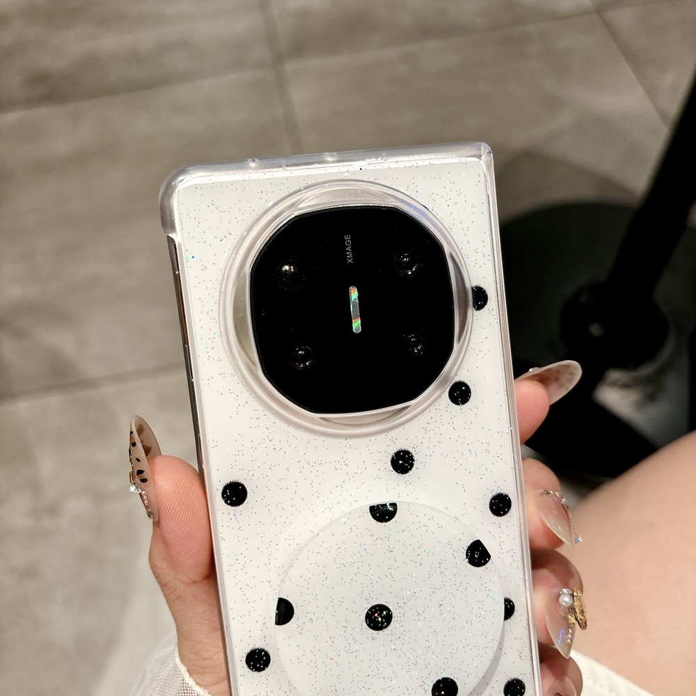 For HUAWEI Mate X6 X5 X3 Anti-fingerprint Case Beautiful Design Finewoven PU Shiny With Bracket Cover - Image 2