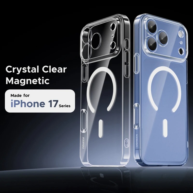 Fashion Transparent Hard PC Magnetic Lens Protector Back Cover for IPhone 17 16 15 Pro Max 17 Pro - Image 2