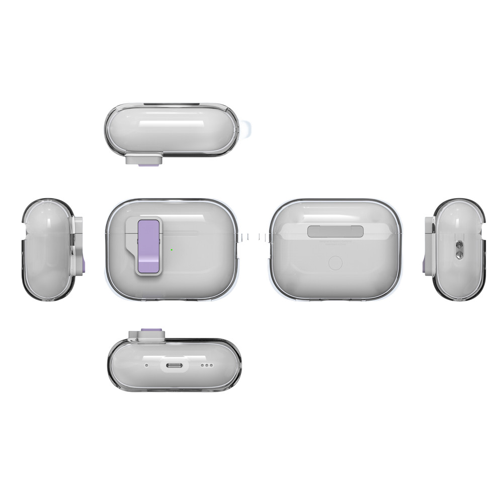 Transparent Crystal Magnetic Earphone Case For AirPods 4 ANC TPU Clear Switch Lock Cover for AirPod 1/2/3/Pro Pro2 Protective Shell - Image 3