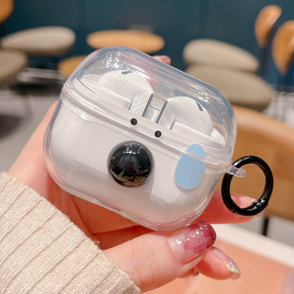 Funny Sweat Puppy Crystal 3D Rabbit Bear Animals Earphone Case For Samsung Buds 3 Pro Flower Butterfly Clear Headphone Fundas - Image 2