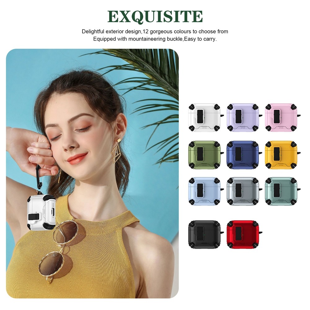 【Only Case】Magnetic Shockproof Luxury Anti Scratch Armor Case for Airpods Pro3 4 ANC Skin Earphone Casing AirPod 2 Gen Case AirPod 4ANC Case AirPods 3/Pro Pro2 Cover - Image 3