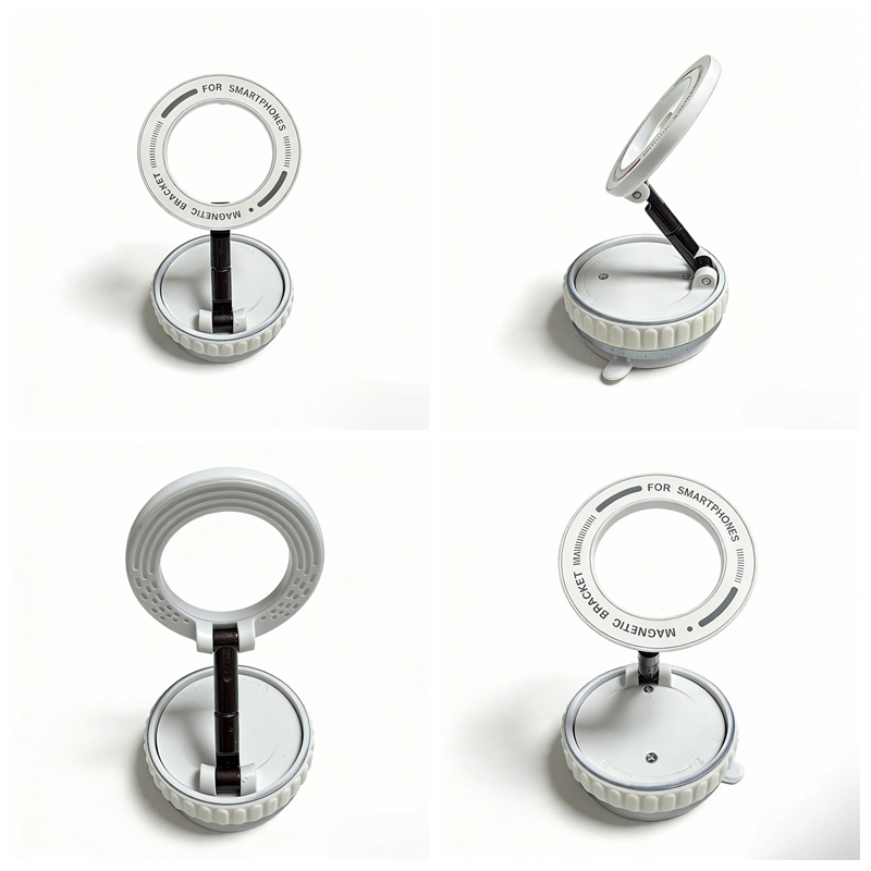 Foldable 360° Magnetic Car Phone Mount, Vacuum Strong Suction, Universal Rotating Holder - Image 5