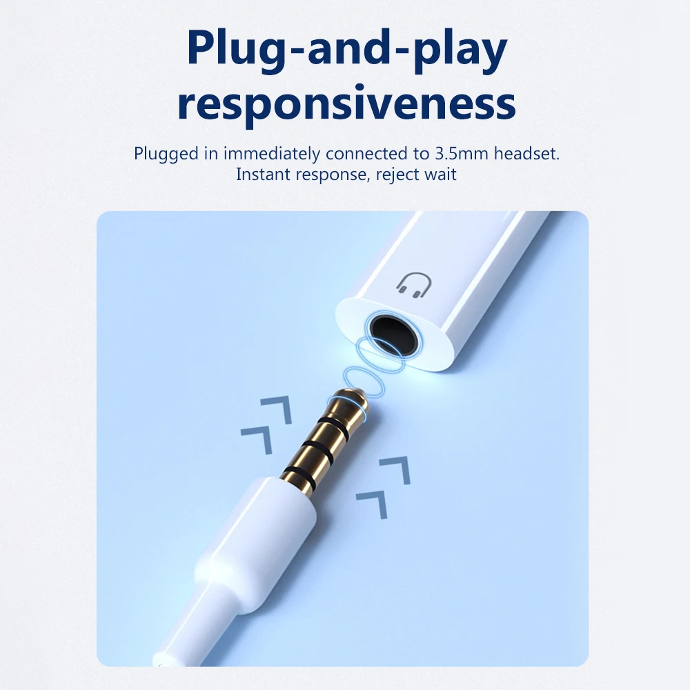 IOS To 3.5 Jack Earphone Audio AUX Adapter Type-C To 3.5mm Earphone USB C Headphone Audio Converter - Image 3
