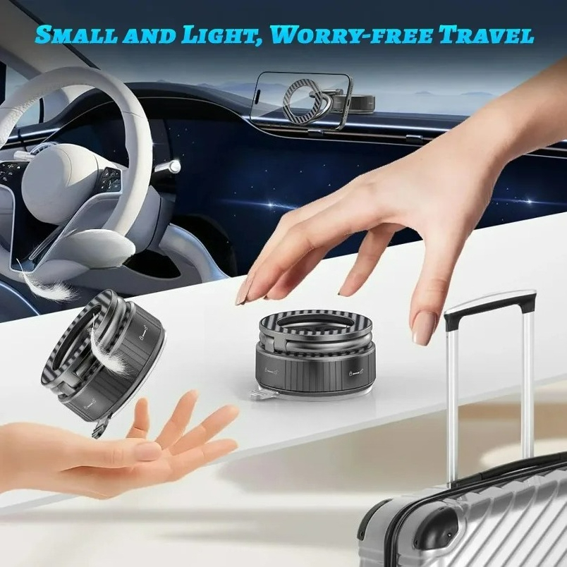 Magnetic Phone Car Holder Vacuum Foldable Vacuum Suction Stand for Car Gym Mirror Shower - Image 4